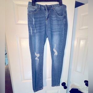 Size Medium distressed jeans stretchy